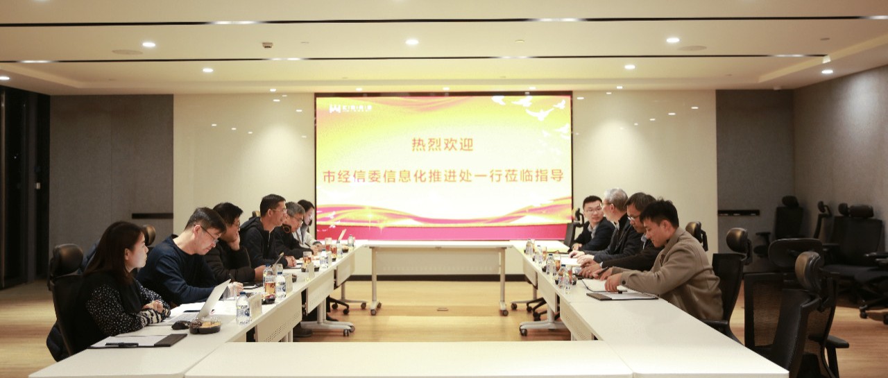 上海市经信委信息化推动处莅临MG不朽情缘科技调研领导